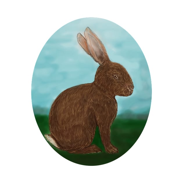 Curious Cottontail by YollieBeeArt