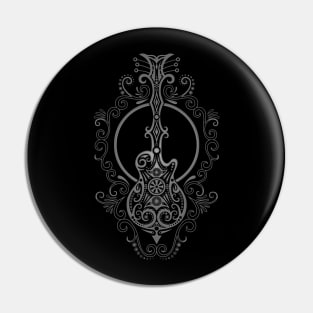 Intricate Dark Electric Guitar Design Pin