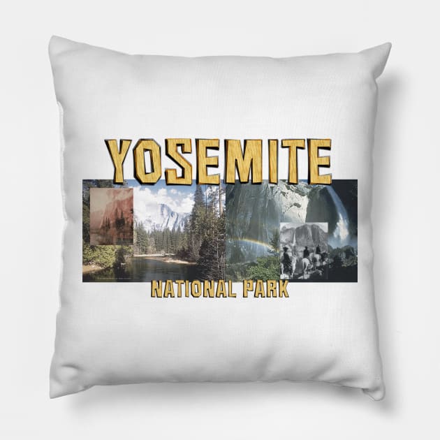 Yosemite National Park Pillow by teepossible