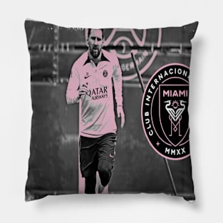 Messi Inter Miami T-Shirt Pillow