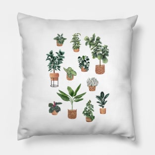 Potted Plants Collection 5 Pillow