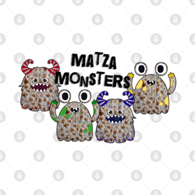 Matza Monsters! Cute Passover Food For Kids by cuteandgeeky