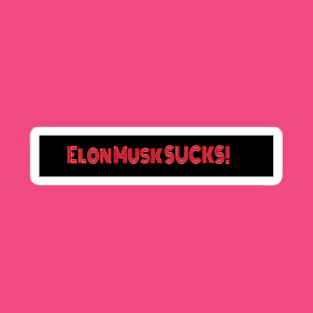 Elon Musk SUCKS - Red - Double T-Shirt