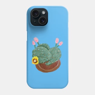 Hand Painted Prickly Pear Cactus Phone Case