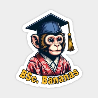 Graduation monkey Magnet