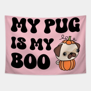 Pug Halloween Tapestry