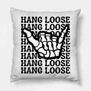 Hang Loose Skeleton Shaka Hand Pillow