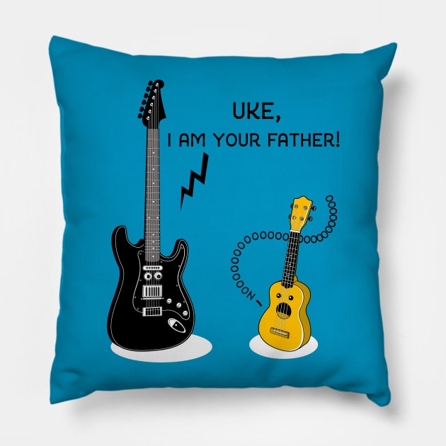 Uke I am your Father! Pillow by sirwatson