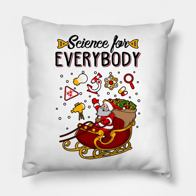 Science Ugly Christmas Sweater Pillow by KsuAnn