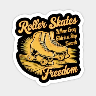 Orange and Black Roller Skates: A Symbol of Freedom and Joy Magnet