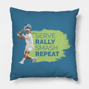 Serve Rally Smash Repeat Pillow