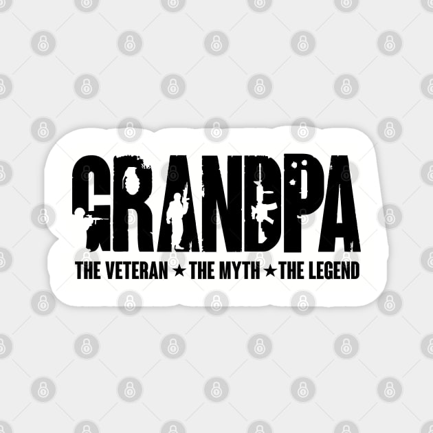 grandpa  the veteran  the myih  the legend Magnet by busines_night