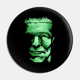 Big Head Frankenstein Monster Halloween Pin