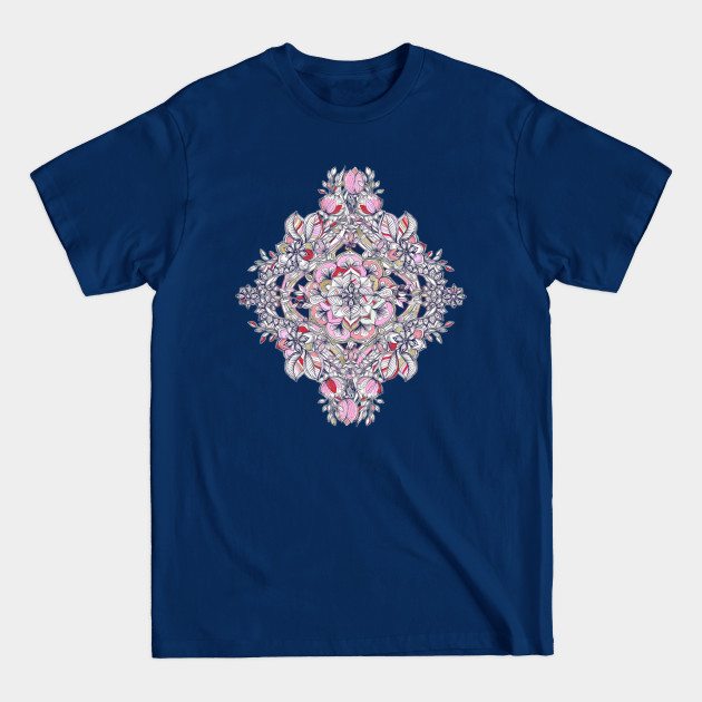 Discover Floral Diamond Doodle in Red and Pink - Boho - T-Shirt