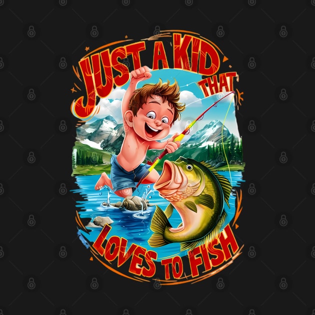 Fishy Adventure: Just a Kid That Loves To Fish by coollooks