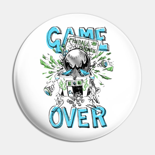 Game Over Pin by BrickorBrackdesigns