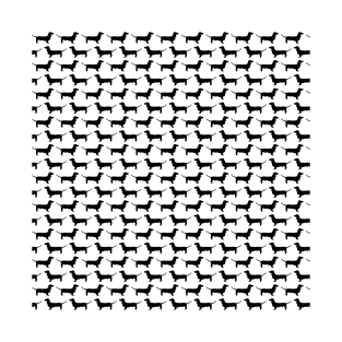 Dachshung Pattern Big T-Shirt