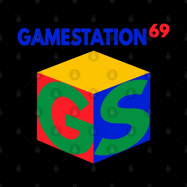 GameStation 69 Video Game System 90's 2000's Knock Off Brand Logo Parody (Version 2) by blueversion