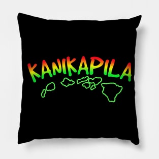 Hawaiian t-shirt designs kanikapila Pillow
