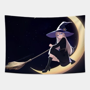 Witch Broomstick Tapestry