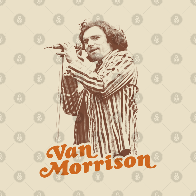 Retro Van Morrison Sepia Tribute - Van Morrison - T-Shirt | TeePublic