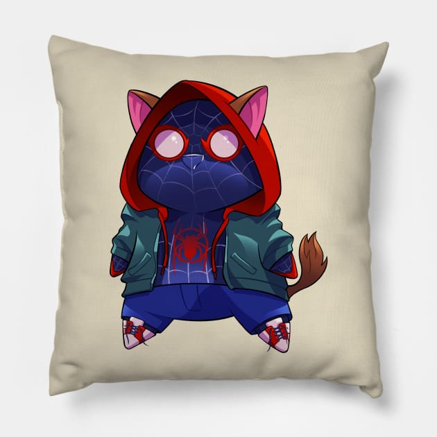 Miles Morales PopCat Pillow by theninjabot