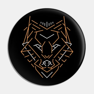 Wild Wolf Outline Pin