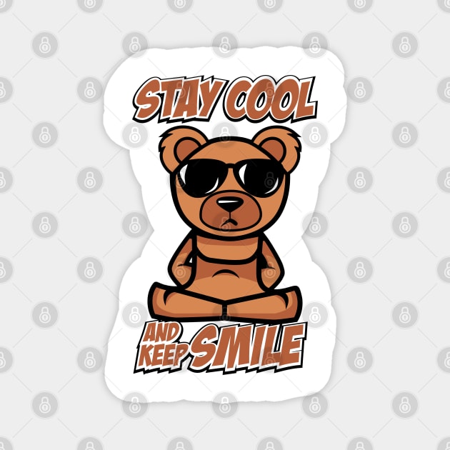 COOL BEAR CARTOON Magnet by beanbeardy