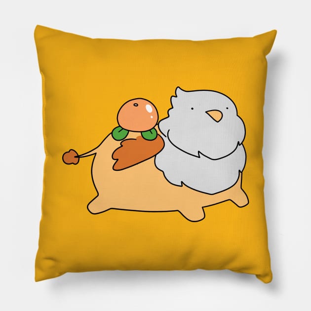 Orange Fruit Griffin Pillow by saradaboru