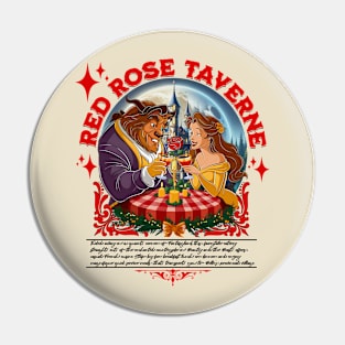 Red Rose Taverne Food and Drink Beauty and Beast Style Pin