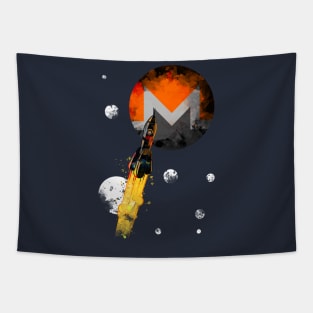 Up To The Moon : Monero Edition Tapestry