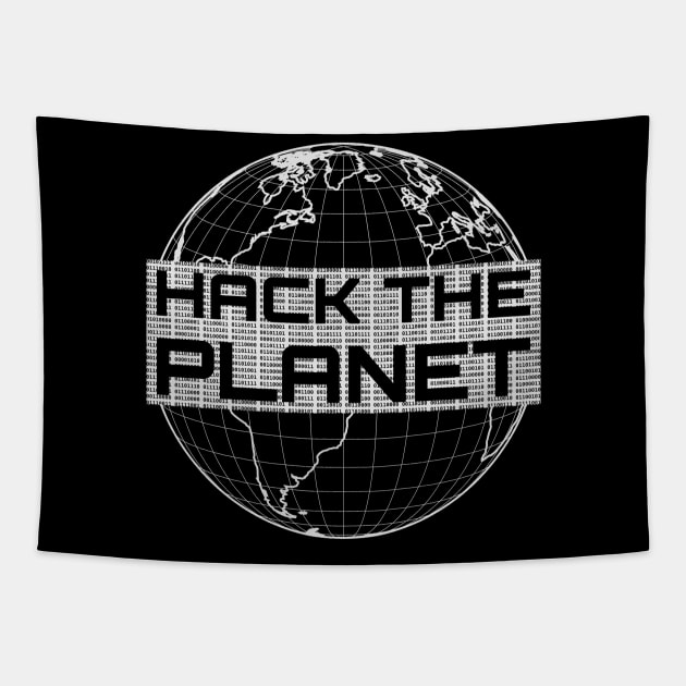 Cheap Hack The Planet Light Gray Globe Design For Computer Hackers