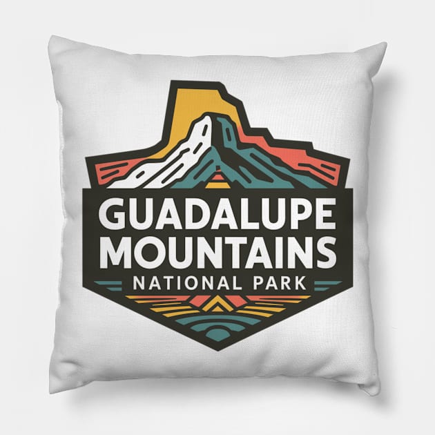 Texas Guadalupe Mountains National Park Pillow by Perspektiva