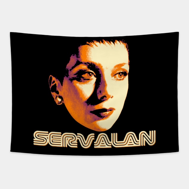 Jacqueline Pearce Tapestry by MichaelaGrove