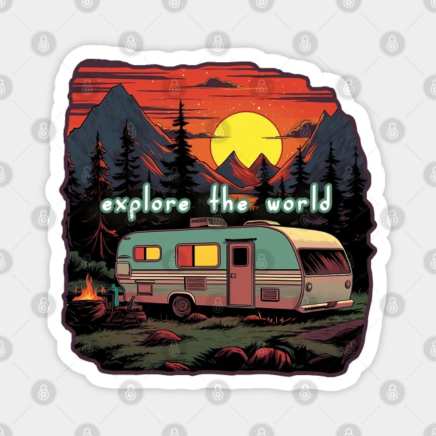 RV: Explore The World Magnet by nonbeenarydesigns