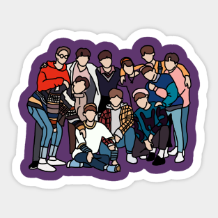 kpop boy group stickers teepublic
