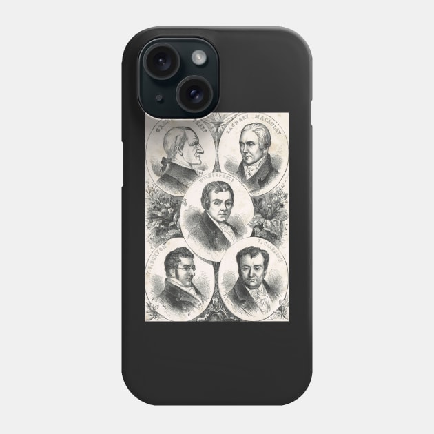 Heroes of the Slave trade abolition movement Phone Case by artfromthepast
