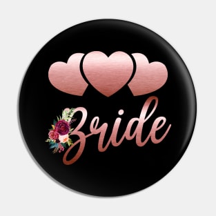 Bride Bridal Wedding Bachelorette Party Pin