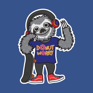 Sloth Donut Worry T-Shirt