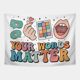 Your Words Matter Autism Awareness Tapestry