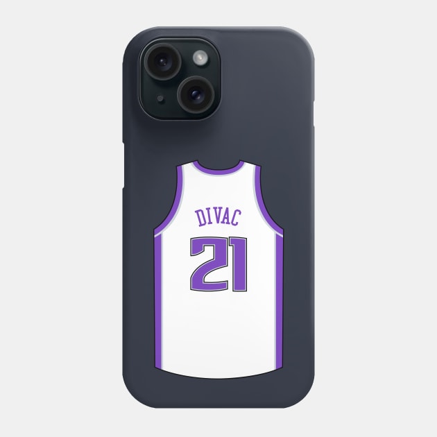 Vlade Divac Sacramento Jersey Qiangy Phone Case by qiangdade