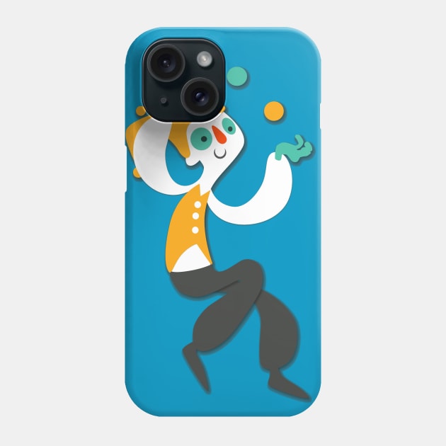 clown juggling Phone Case by richhwalsh