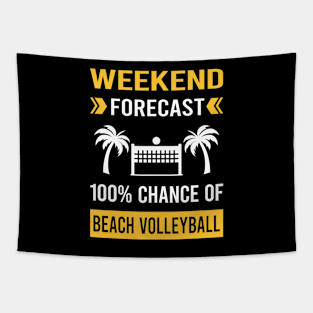 Weekend Forecast Beach Volleyball Tapestry