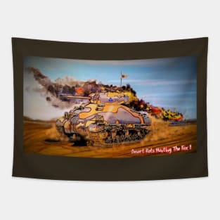 M-4 Sherman-Desert Rats Tapestry