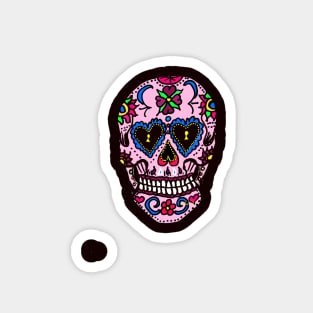 Sugar Skull Hearts Magnet