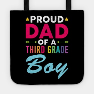 Proud Dad Of A Third grade Boy Back To School Tote
