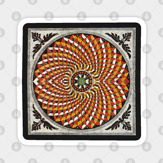 Byzantine Mosaic Design Magnet by ArtShare