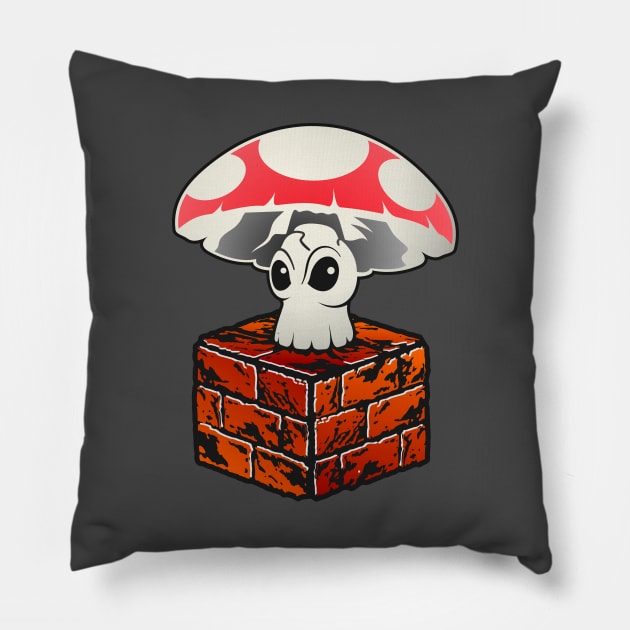 Contemporary Super Mushroom Pillow by BuzzArt