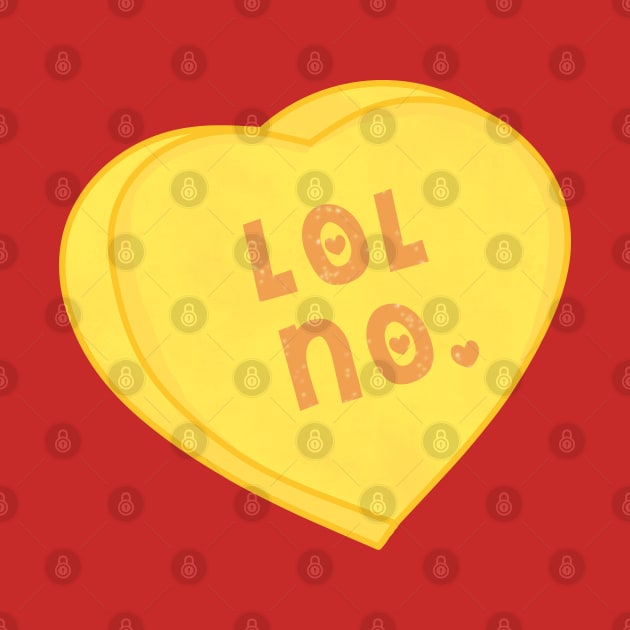 LOL NO. Mean Candy Heart by RoserinArt