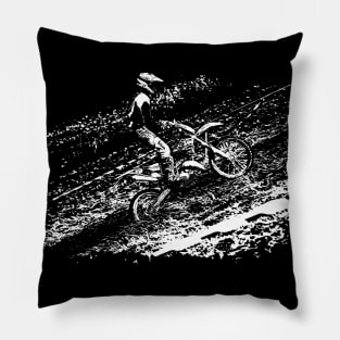 motocross enduro on the hill Pillow